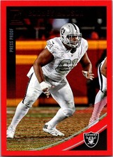 2018 Donruss #222 Rodney Hudson Press Proof Red