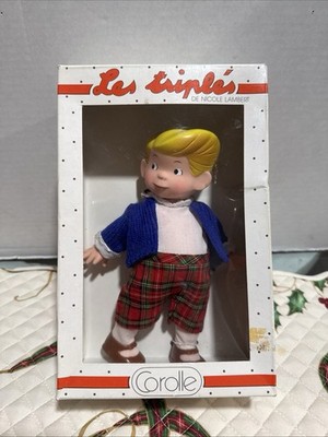 Les Triplés - Poupées Corolle 20cm - Ecolier Bleu Neuf Boite