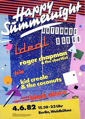 Festival mit IDEAL, TRIO, KID CREOLE und BLACK UHURU von 1982