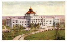 Vintage Postcard Library of Congress Washington DC Posted 1912