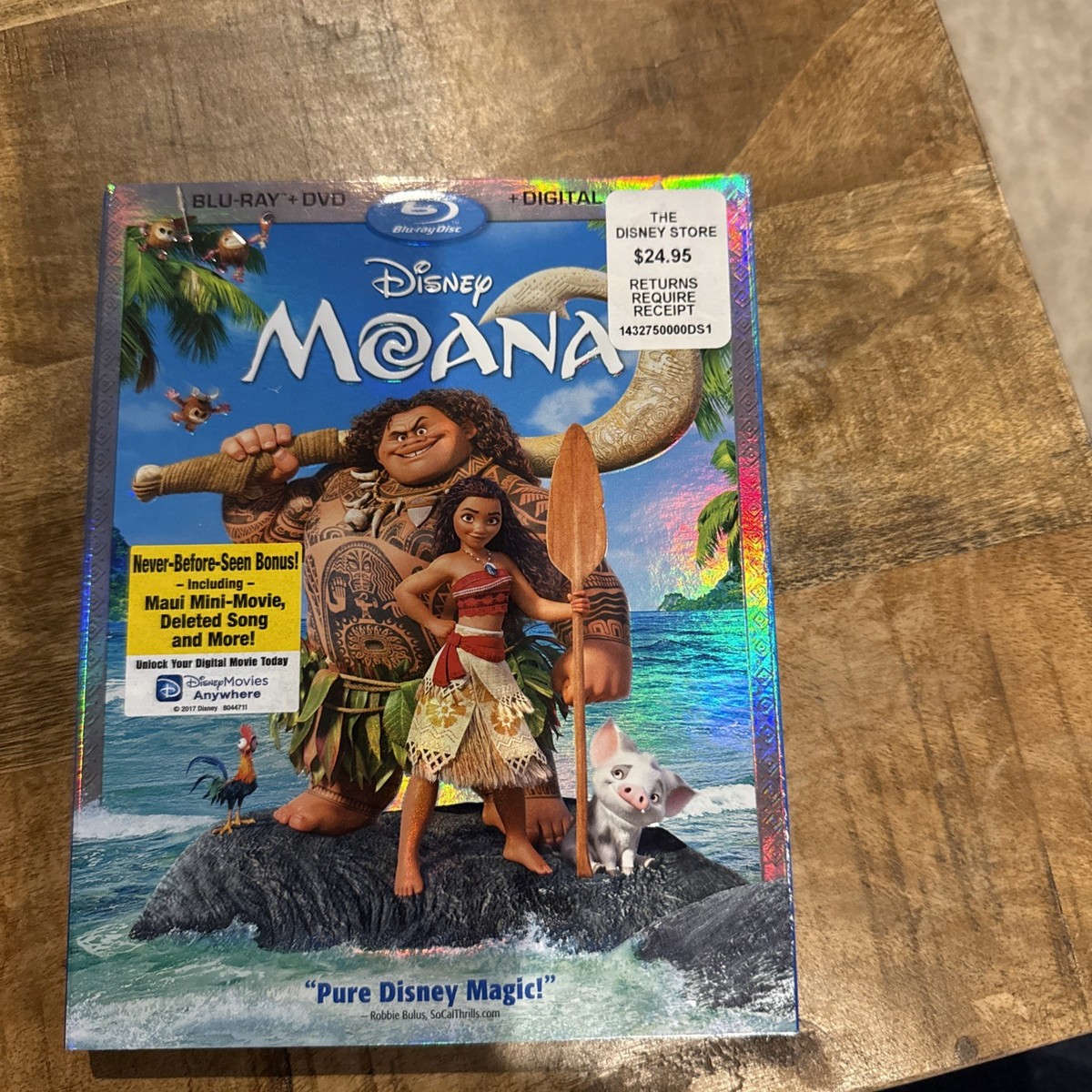 Moana Blu-ray, DVD, No Digital Code, Slipcover Included Disney | eBay