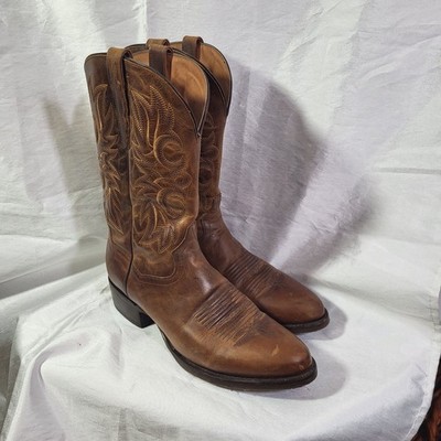 Dan Post Men's Leather Cowboy Boots Brown Size 13 D
