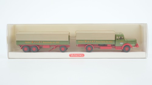 Wiking H0 8910141 tren de carga de plataforma (Krupp Titan) "pared" | Condition: Gebraucht