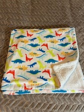 Baby Gear Dinosaur Baby Blanket 2020 Multicolored Blue Green Red 28x29 Inches