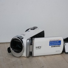 Samsung HMX-F90 White Digital Camcorder White TESTED W Charger 8GB SD