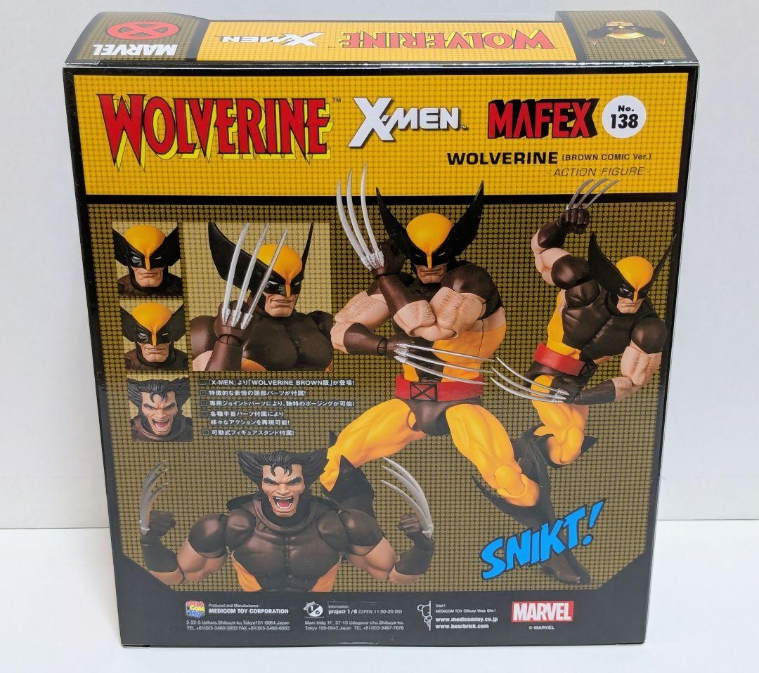 アメコミ No.138 MAFEX WOLVERINE BROWN COMIC Ver. In Stock MAFEX No.138 X-MEN Wolverine Brown Suit COMIC Ver