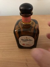 Mini Botella Vacía Tequila Don Julio Anejo 50 ml Vidrio Marrón