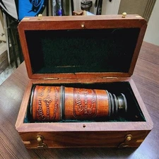 Unique Gilbert Sons Functional Telescope Brass Made Royal Navy London 1895