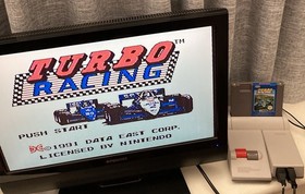 NES ~ TURBO RACING ~ Nintendo Game 3 Screw NES-44-AUS Game Cart Only Pal A