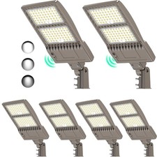 6x 450w Ultra-bright Led Parking Lot Pole Light With Photocell -commercial Grade