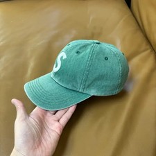 Supreme S Logo Pigment Cap 20ss Sage Green