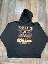 Washington Redskins NFL Men's Black Graphic Novelty Hoodie Size XL  Pre-owned