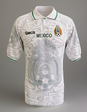 Jersey M xico Retro Garcis Blanca Confederaciones 99 Large