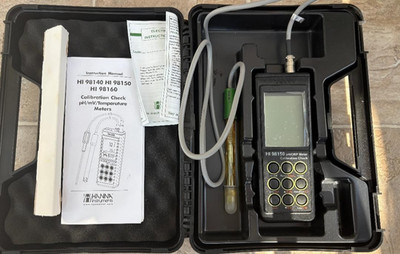 Brand new! Hanna Instruments HI98150 PH/ORP meter, case, electrode, instruction
