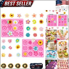 Professional Quality Pink Flower Silicone Molds - Ultimate Baking Companion