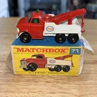 VINTAGE 1968 LESNEY MATCHBOX SERIES NO. 71 ESSO FORD HEAVY WRECK TOW TRUCK TOY