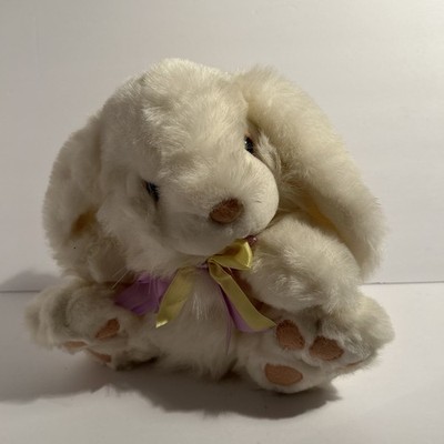 Wonder Treats Bunny Rabbit Plush Stuffed Animal 11'' Easter Ribbons Vintage