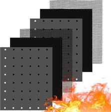 6 Pack Reusable Liners for Toaster Oven Non Stick Fryer Mat Air Fryer Oven Liner