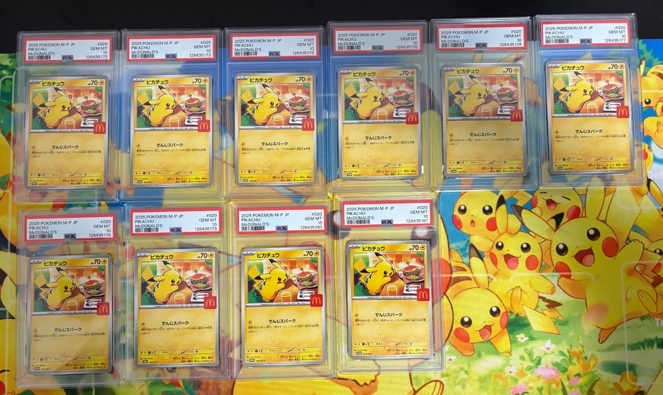 PSA 10 Pikachu 2025 McDonald's Promo 020/M-P Japanese Pokemon Card Gem Mint - Image 4 of 4