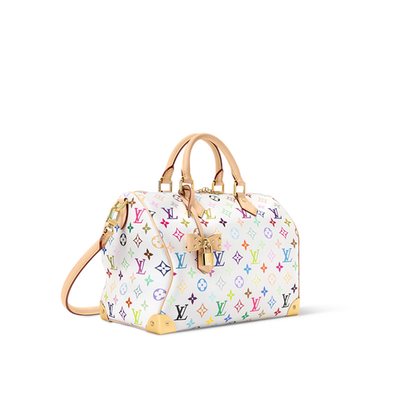 NEW Louis Vuitton x Takashi Murakami Speedy Soft 30 Shoulder Bag