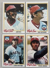 Vintage Red Sox HOF Lot ~ Carl Yastrzemski/Fergie JENKINS/Carlton FISK/JIM RICE