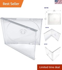 Clear CD Jewel Case, 10 Pack - Safeguard Your Collection Elegantly