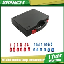 26 Nut / Bolt Thread Checker Screw Thread Identifier Gauge Inch / Metric Kit