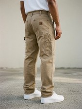 0714 | Baggy Brown Carhartt Double Knee Carpenter Jeans W36 L30