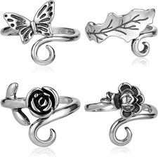 4 PCS Crochet Tension Rings   Adjustable Yarn Holders for Easy Crocheting Gift