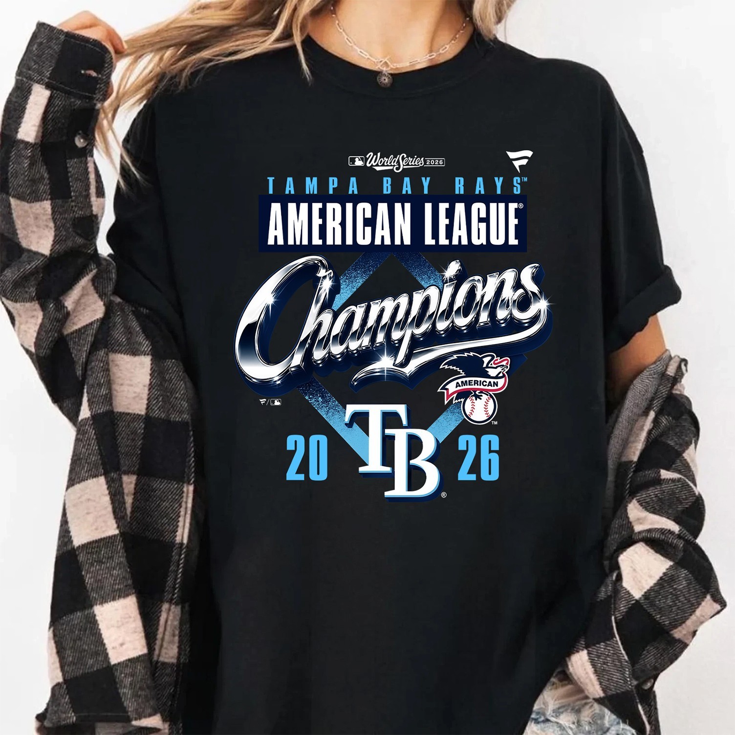 Men's Tampa Bay Rays 2026 American League Champions Locker Room T-Shirt ...
