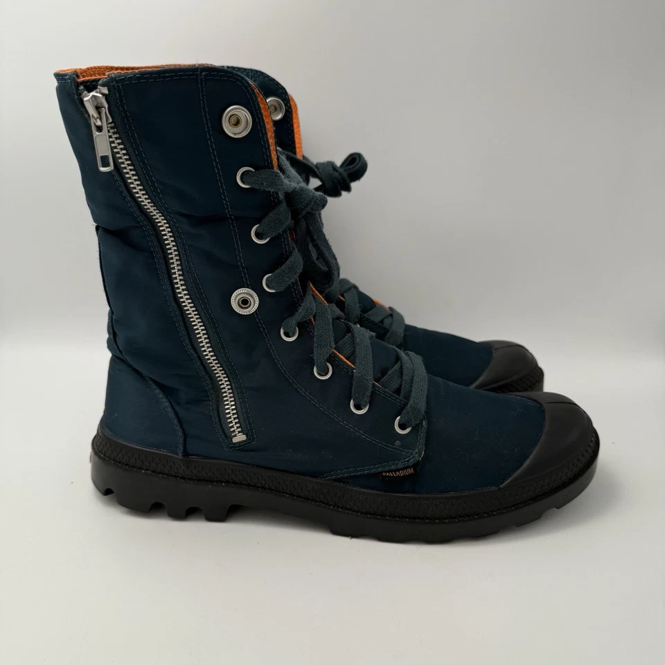 Botas Palladium X Alpha Industries holgadas con cremallera Ma-1 para hombre 9,5 EE. UU. azul verde naranja Foto 2 de 4