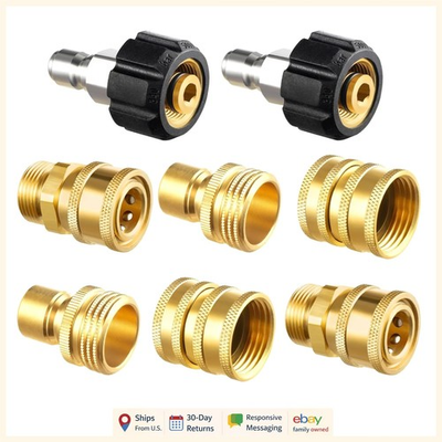 #ad Pressure Washer Adapter Set with Quick Disconnect Kit for High Pressure Use $44.99