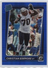 2021 Panini Donruss Optic Rated Rookie Blue Hyper Prizm Christian Barmore 0ym4