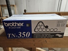 Brother TN-350 Genuine Toner Cartridge Sealed Box will overbox