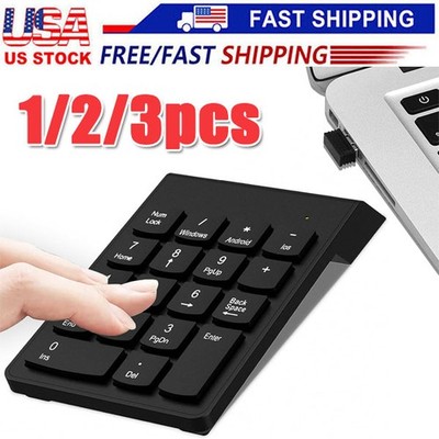 Wireless USB Number Numpad Numeric Keypad Number Keyboard For Laptop Desktop lot