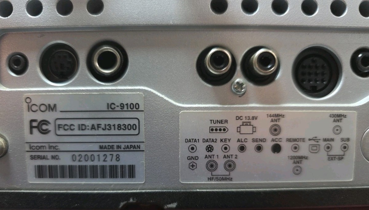 Icom IC9100 HF/VHF/UHF Transceiver for sale online | eBay