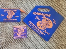 David and Goliath Hawaiian Retro purse ~ matching note pad ~ cosmetic bag