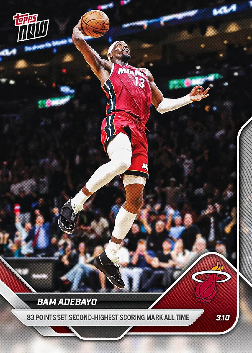Bam Adebayo 83 Scoring Point Record - 2025-26 NBA Topps NOW - Card