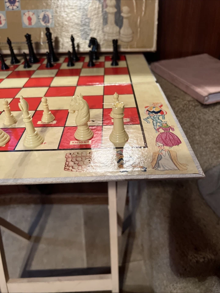 JOGO DE TABULEIRO DE XADREZ VINTAGE 1965 SELRIGHT para JUNIORES - Imagem 3 de 4