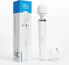 Body Back Relaxation Massager -White Multifunction 8-speed 20 Frequencies