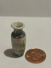 Dolls House Furniture Porcelain Flower Vase 1:12