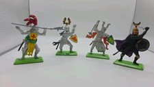 Vtg Lot of 4 Britains LTD Deetail 1971 Detailed Model Knights Soldiers