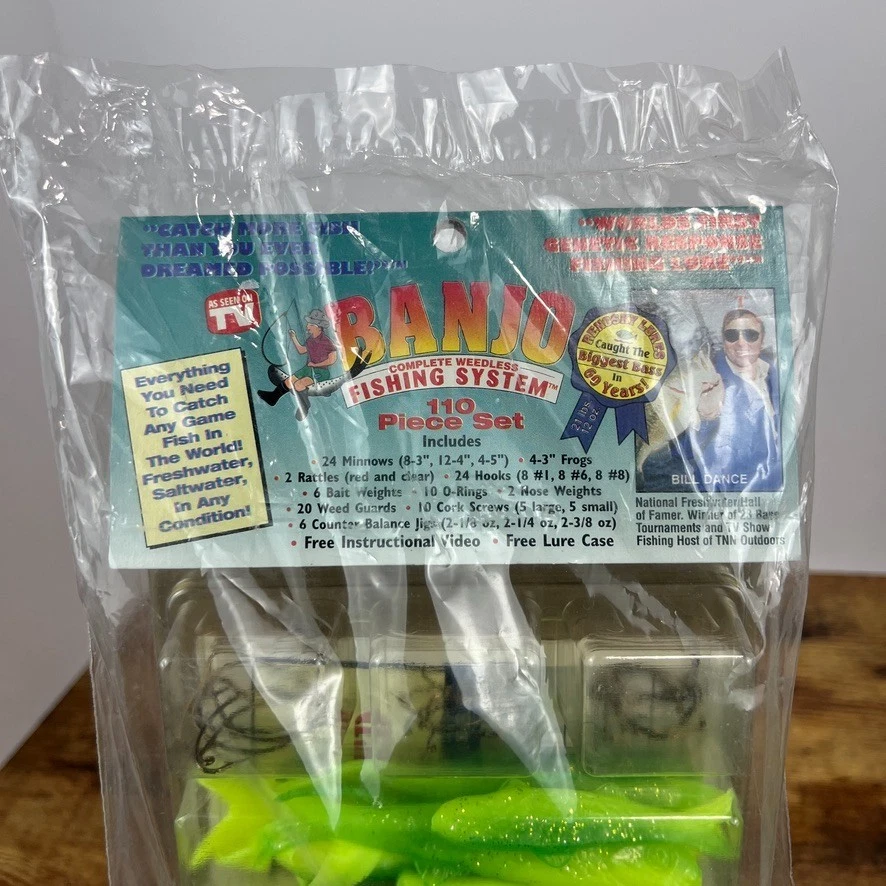 De Colección Banjo Minnow • Sistema de Pesca Bill Dance Banjo • Kit de 110 piezas señuelos para lubina Foto 2 de 4