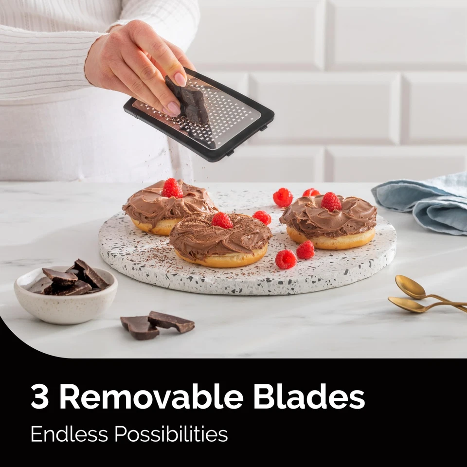 Ralador de Queijo com Triturador de Alho - Caixa Ralador Triturador de Legumes com 3 Manchas - Imagem 3 de 4