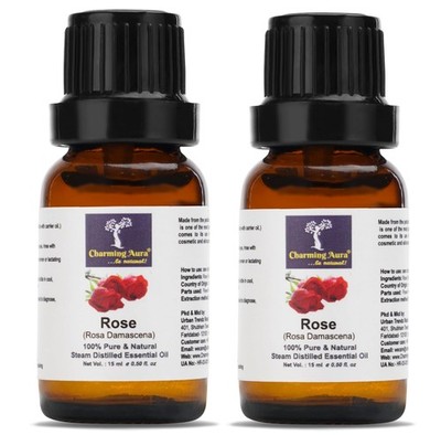 Charming Aura Rosen Essential Oil 15 ml, Je 2er Pack
