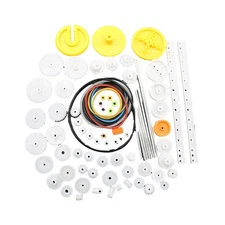 82PCS/Set Plastic Gear DIY Technology Set for Toy Motor Car Robot Model Kit