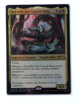 MTG Magic The Gathering Sarkhan Unbroken APAC 2024 Dragon Year Promo Foil sealed