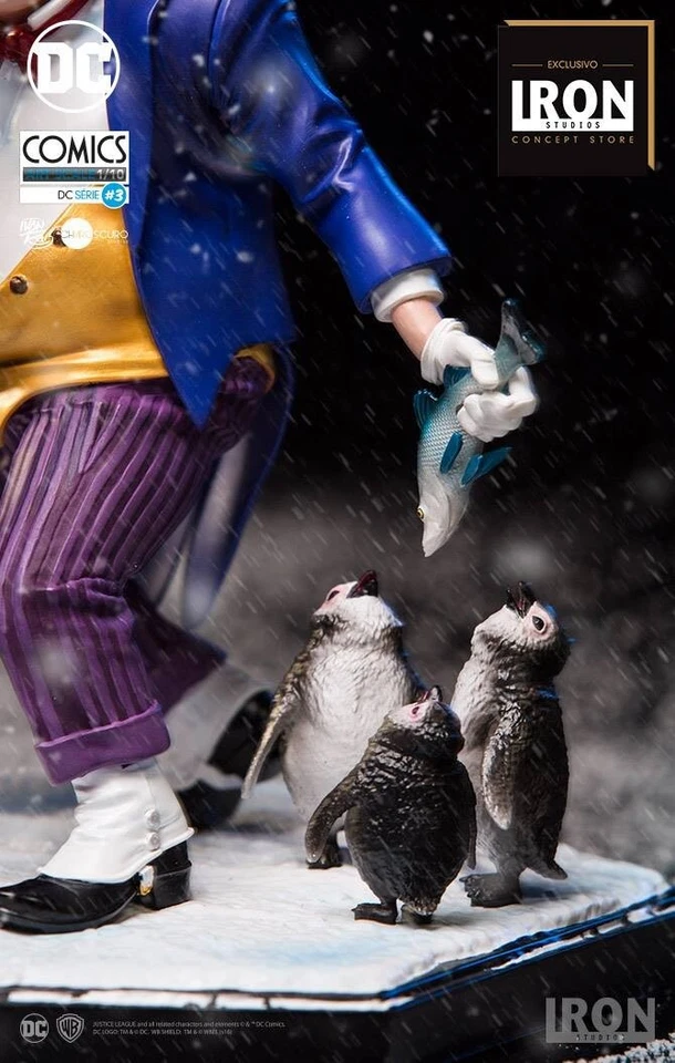 Iron Studios El Pingüino Batman Estatua Ivan Reis Figura 1:10 Edición Limitada Nuevo Foto 2 de 4