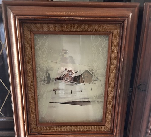 Lucid Lines Vintage Print Set 1978 “ Spring Valley School”Snow Scene” 9x12 - Picture 5 of 15