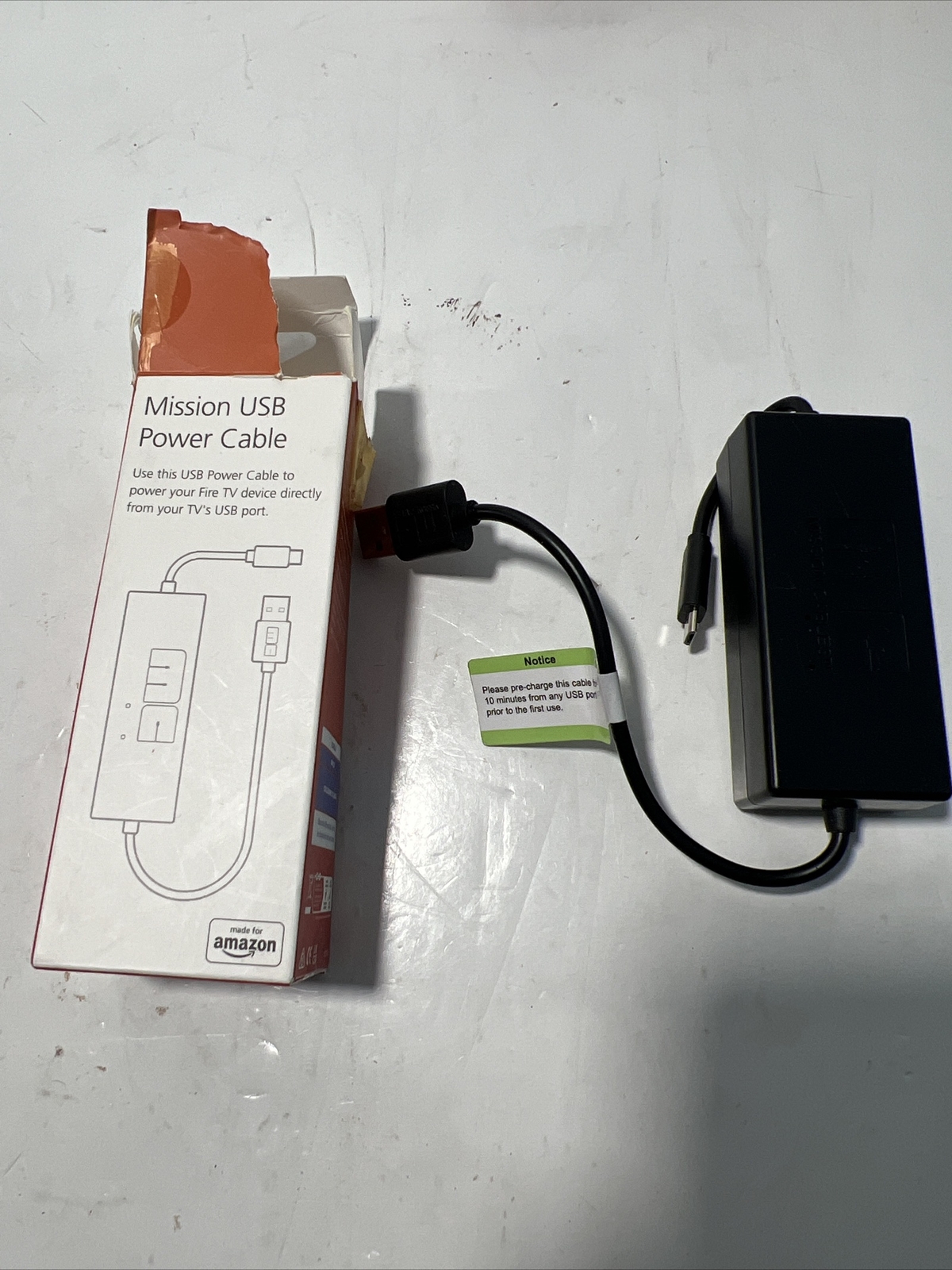 Mission Cables MC45 USB Power Cable for Amazon Fire TV 19962913242 eBay